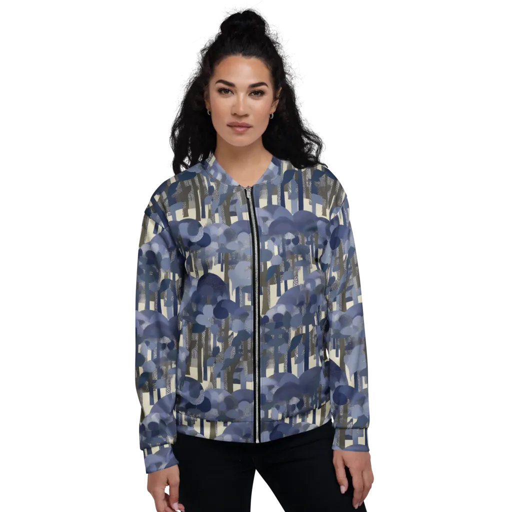 Bluewood Canopy on Bomber Jacket — Front