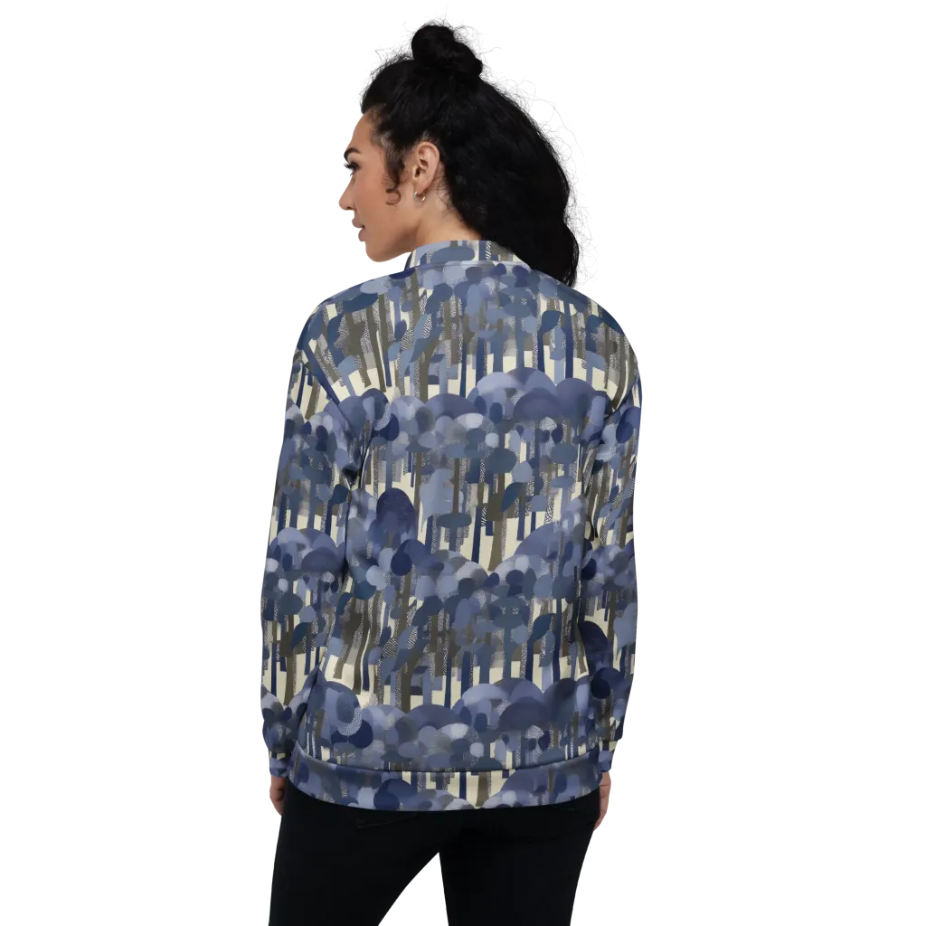 Bluewood Canopy on Bomber Jacket — Back