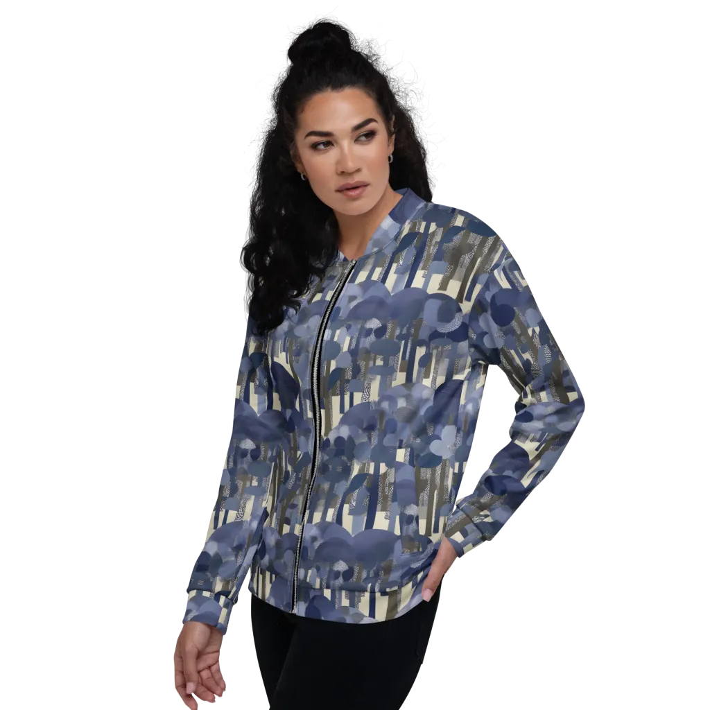 Bluewood Canopy on Bomber Jacket — Left