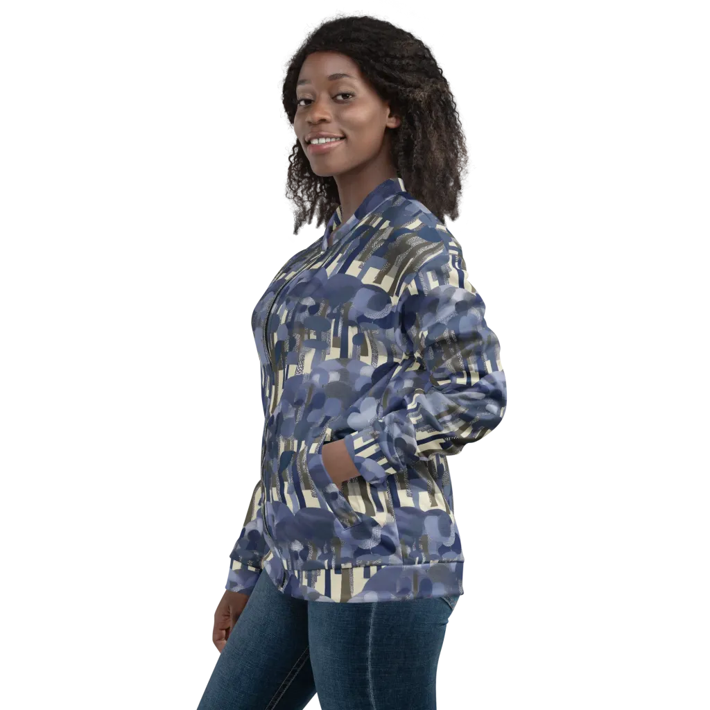 Bluewood Canopy on Bomber Jacket — Left