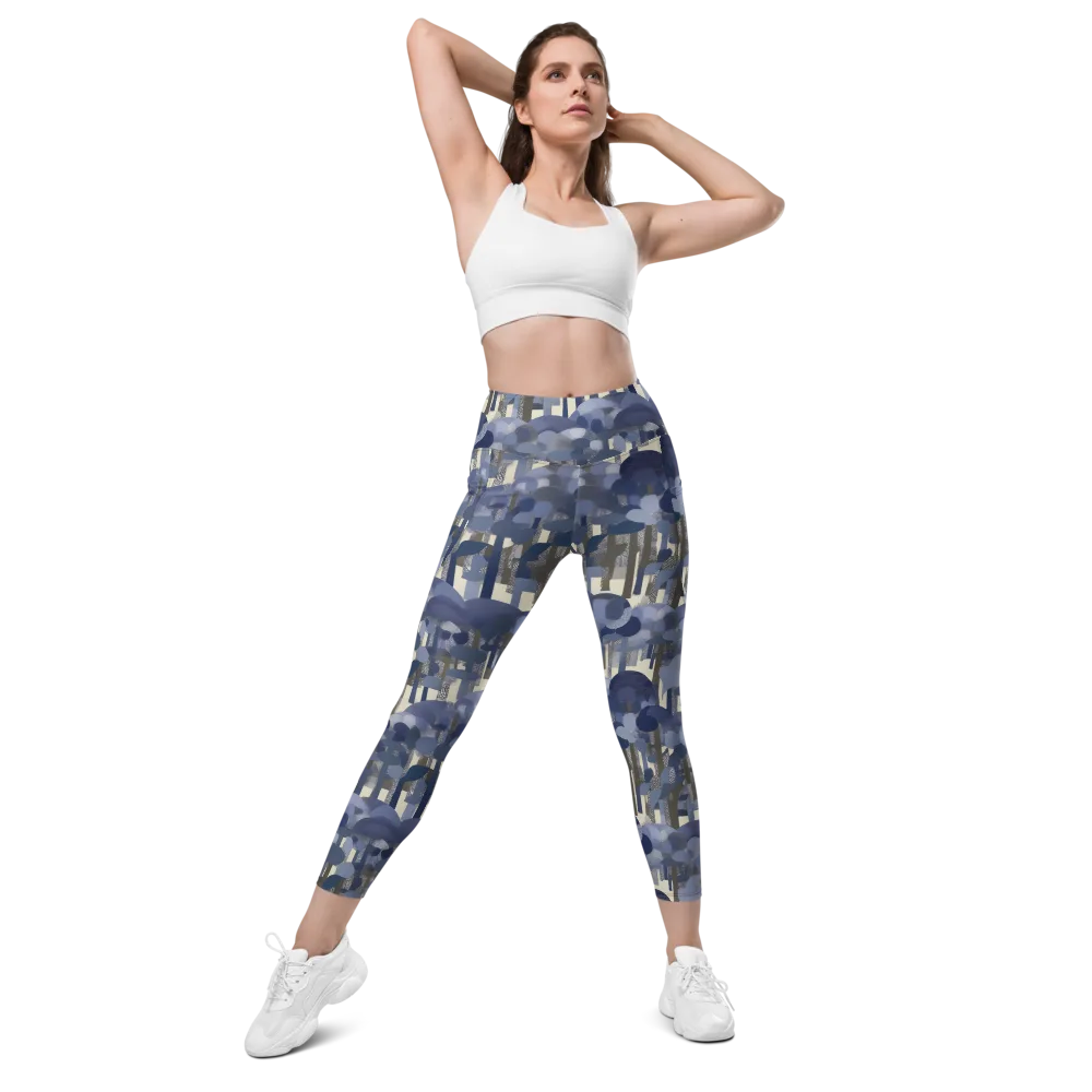 Bluewood Canopy on Leggings with Pockets — Front