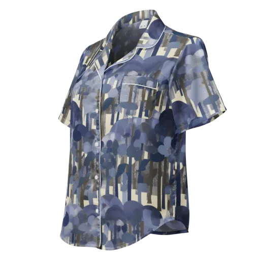 Bluewood Canopy on a Women's Short Sleeve Pajama Top