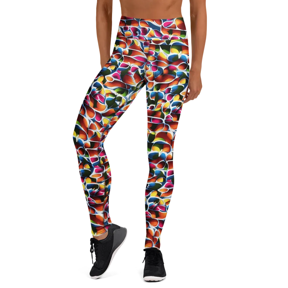 Prism Puddle on Yoga Leggings — Front