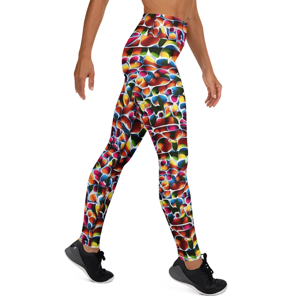 Prism Puddle on Yoga Leggings — Right