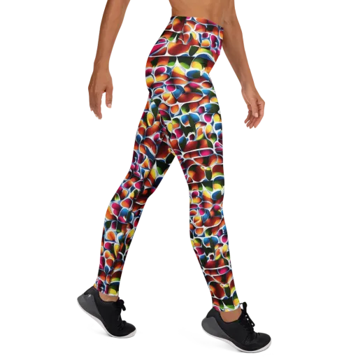 Prism Puddle on a Yoga Leggings