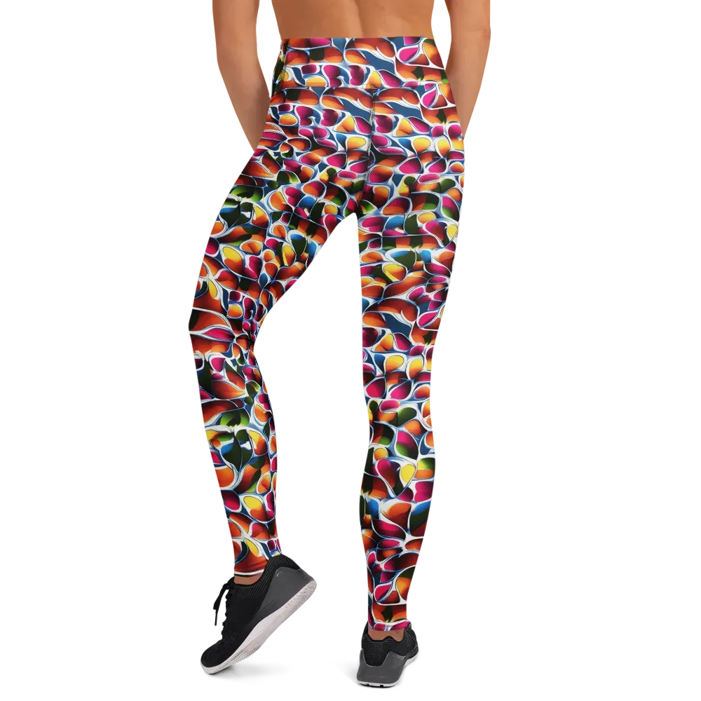Prism Puddle on Yoga Leggings — Back