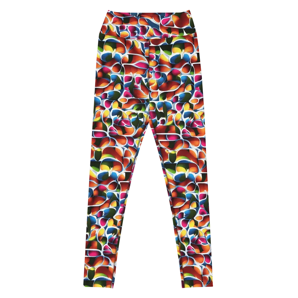 Prism Puddle on Yoga Leggings — Front