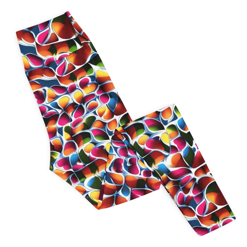 Prism Puddle on Yoga Leggings — Right