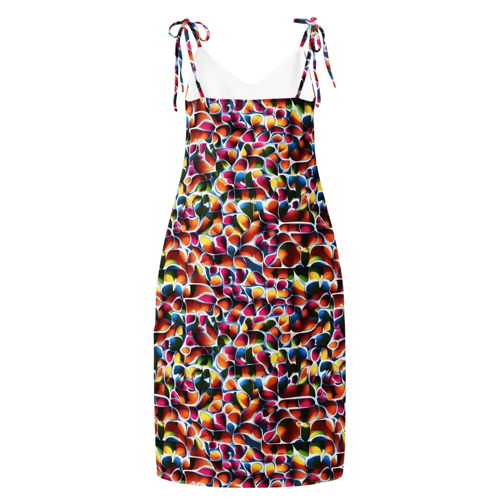 Prism Puddle on Slip Dress — Back