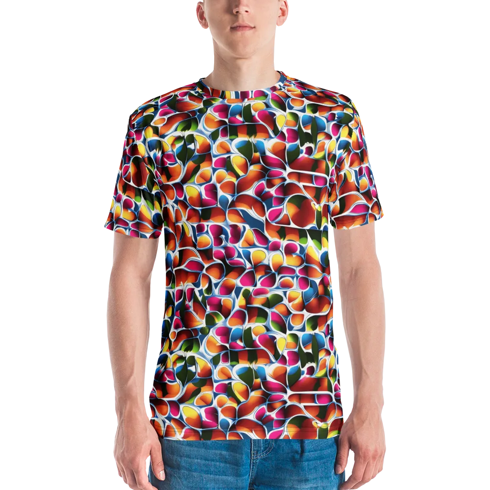 Prism Puddle on Men's Crew Neck T-Shirt — Front