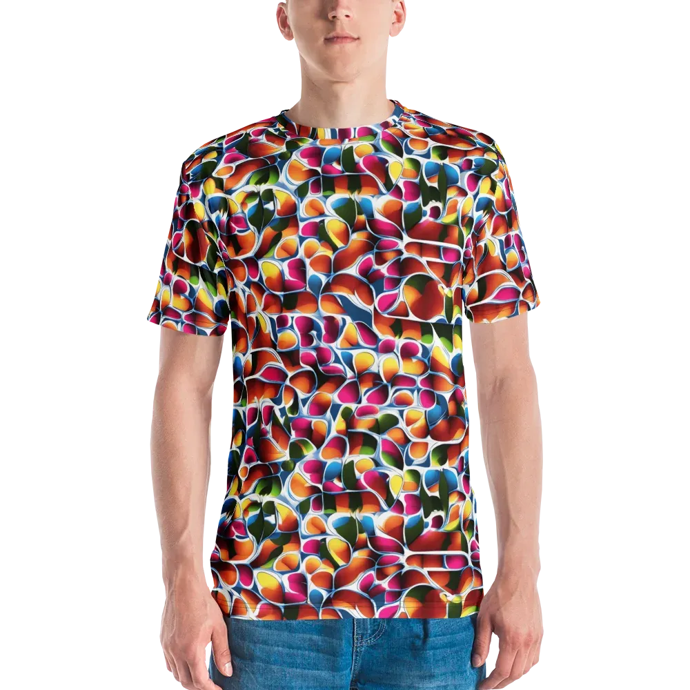 Prism Puddle on Men's Crew Neck T-Shirt — Front