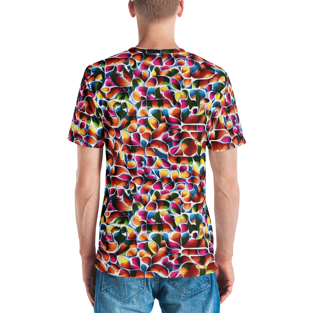 Prism Puddle on Men's Crew Neck T-Shirt — Back