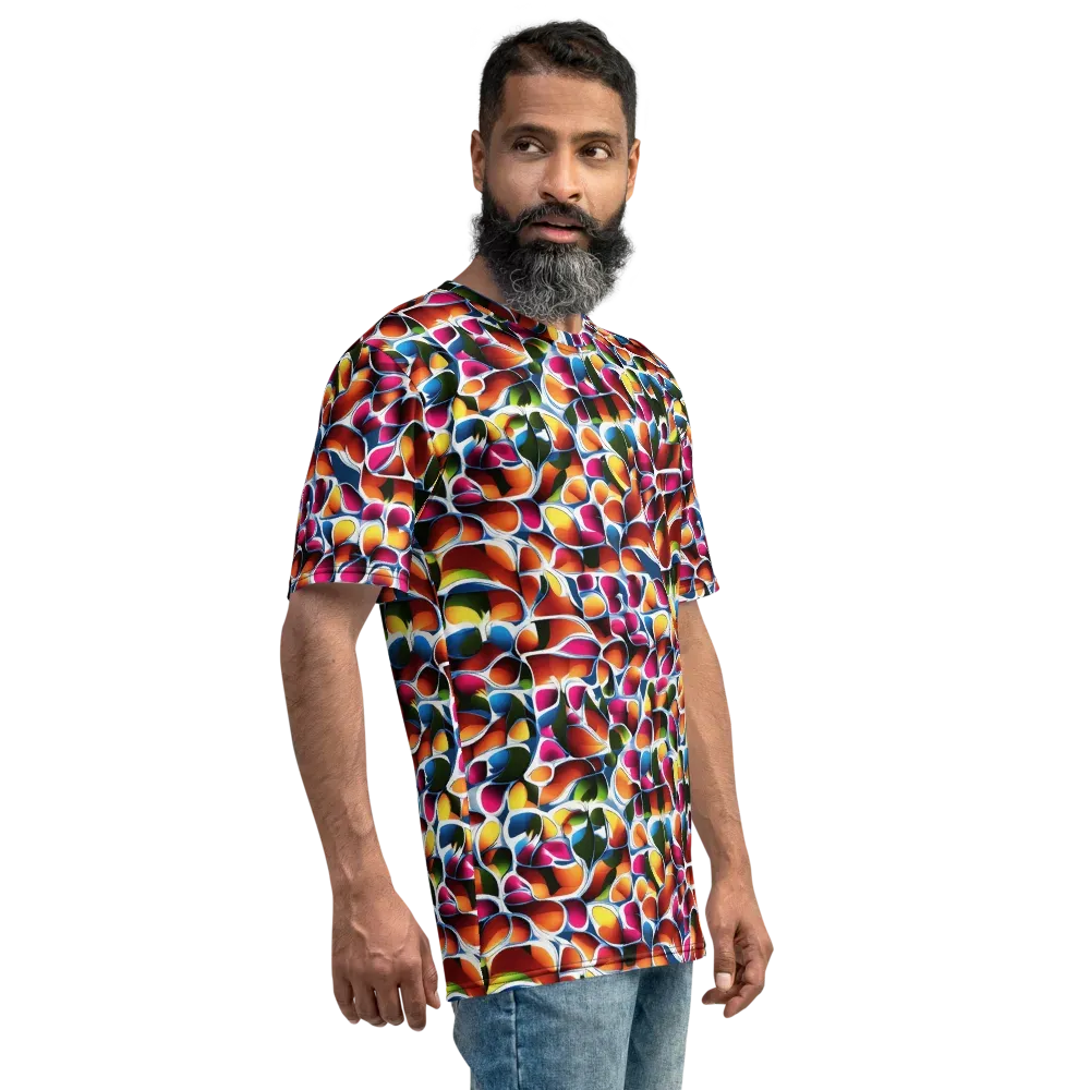 Prism Puddle on Men's Crew Neck T-Shirt — Right