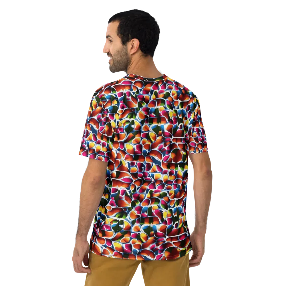 Prism Puddle on Men's Crew Neck T-Shirt — Back