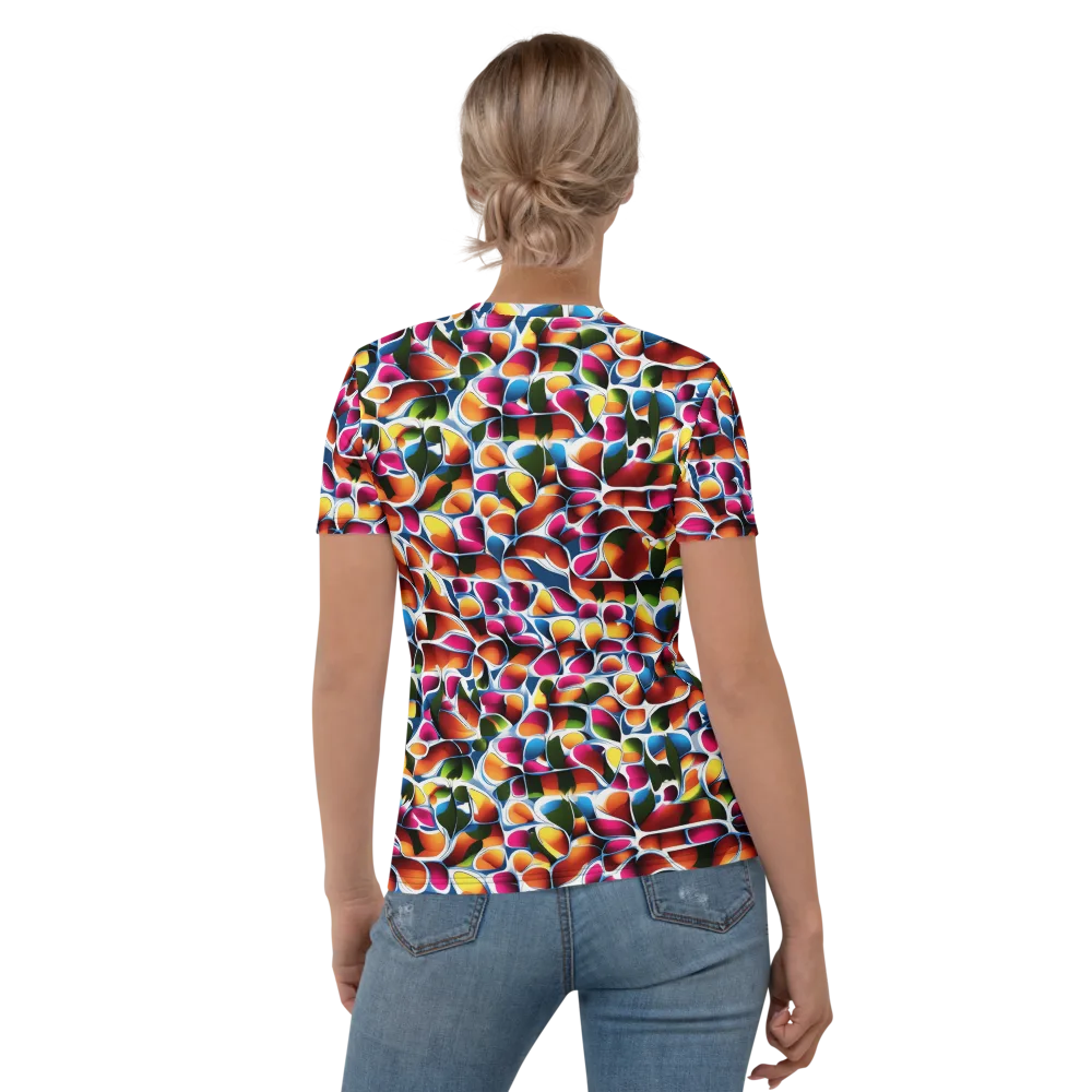 Prism Puddle on Women's Crew Neck T-Shirt — Back