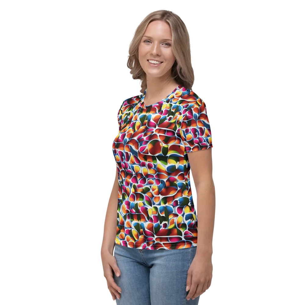 Prism Puddle on Women's Crew Neck T-Shirt — Left