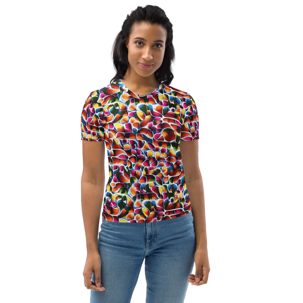 Prism Puddle on Women's Crew Neck T-Shirt — Front