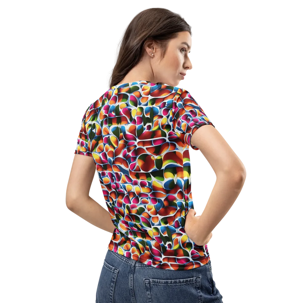 Prism Puddle on Women's Crew Neck T-Shirt — Back