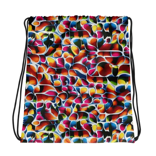 Prism Puddle on a Drawstring Bag