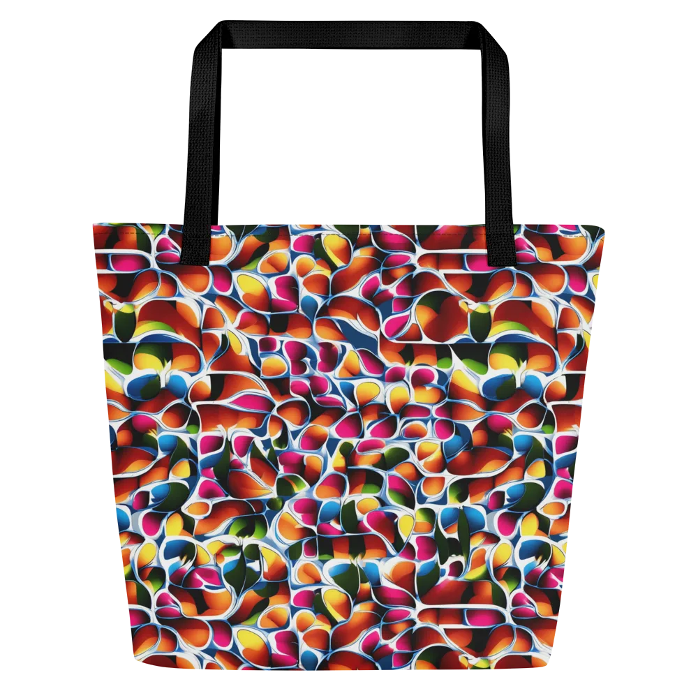 Prism Puddle on Large Tote Bag W/ Pocket — Front