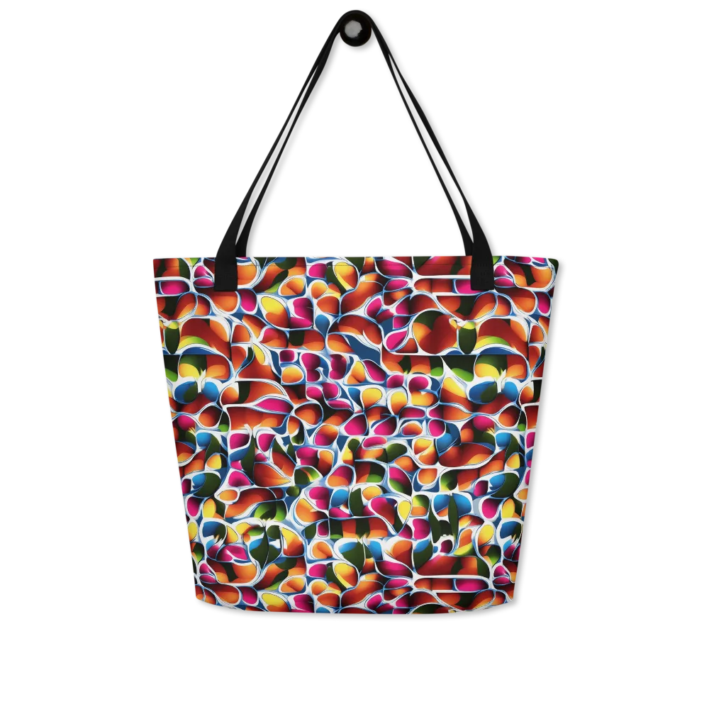 Prism Puddle on Large Tote Bag W/ Pocket — Front