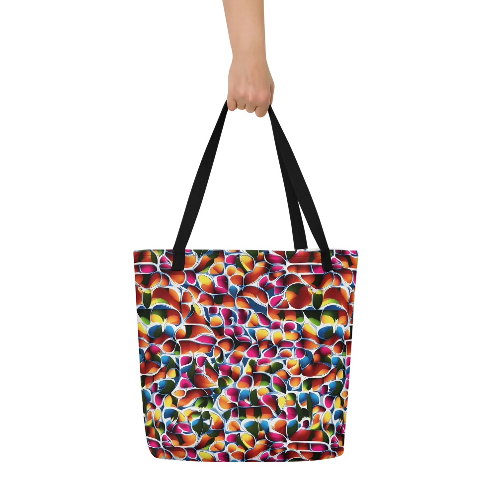 Prism Puddle on Large Tote Bag W/ Pocket — Front