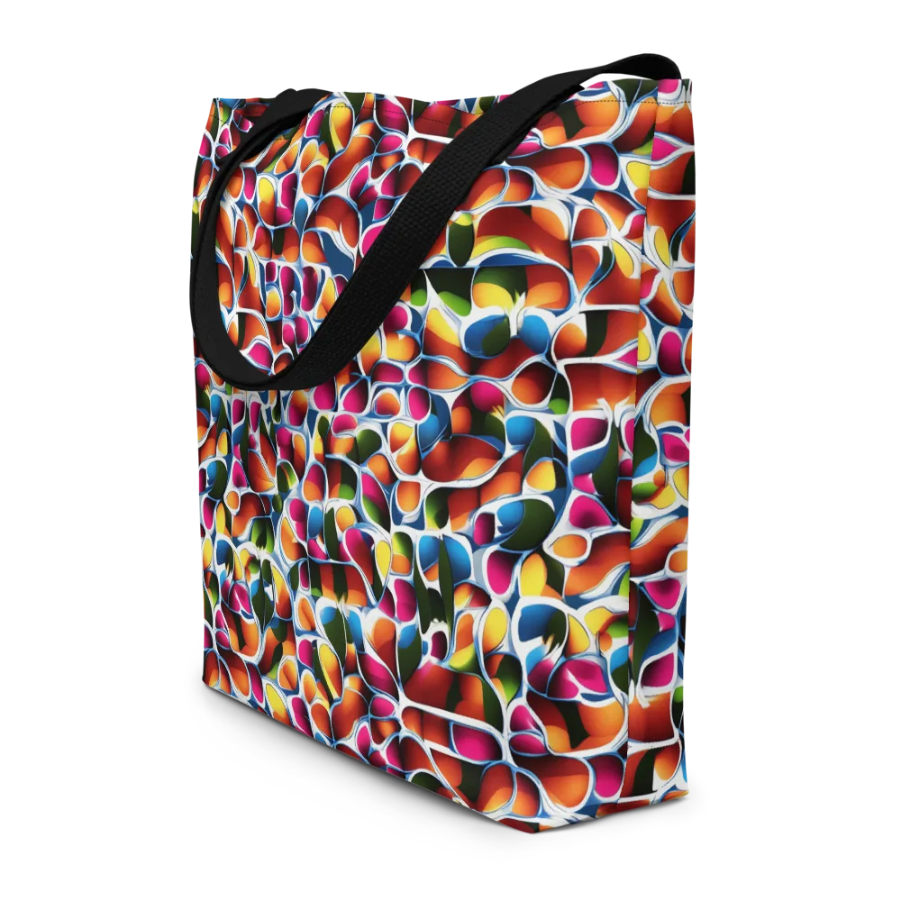 Prism Puddle on Large Tote Bag W/ Pocket — Front