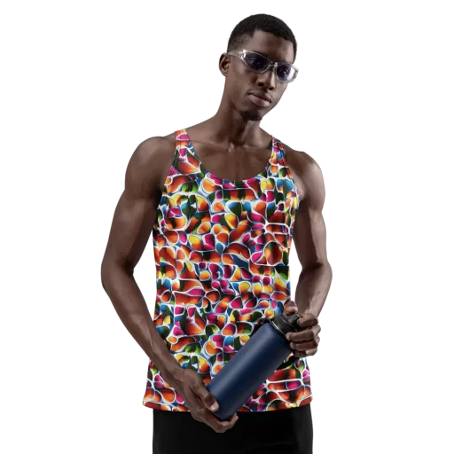 Prism Puddle on a Men's Tank Top