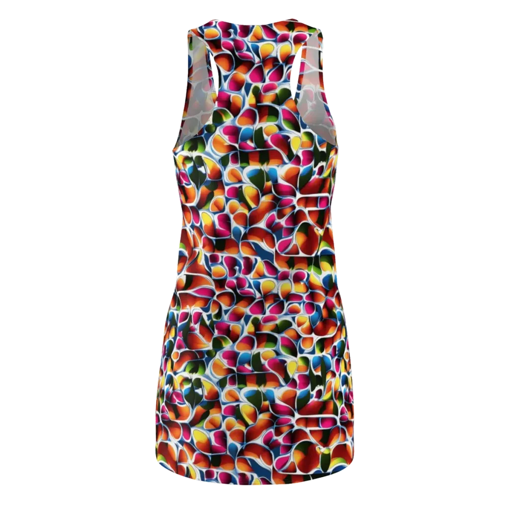 Prism Puddle on Racerback Dress — Back