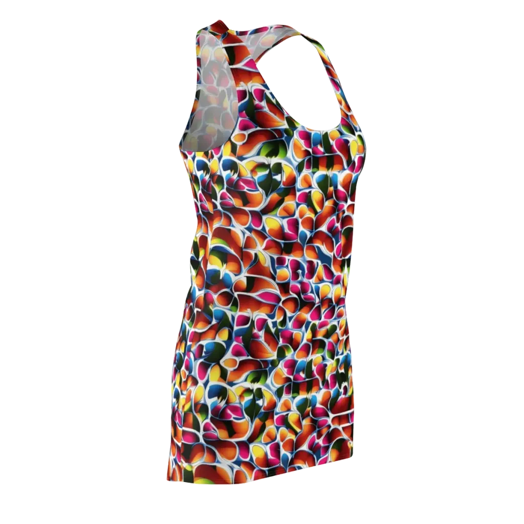 Prism Puddle on Racerback Dress — Front Side