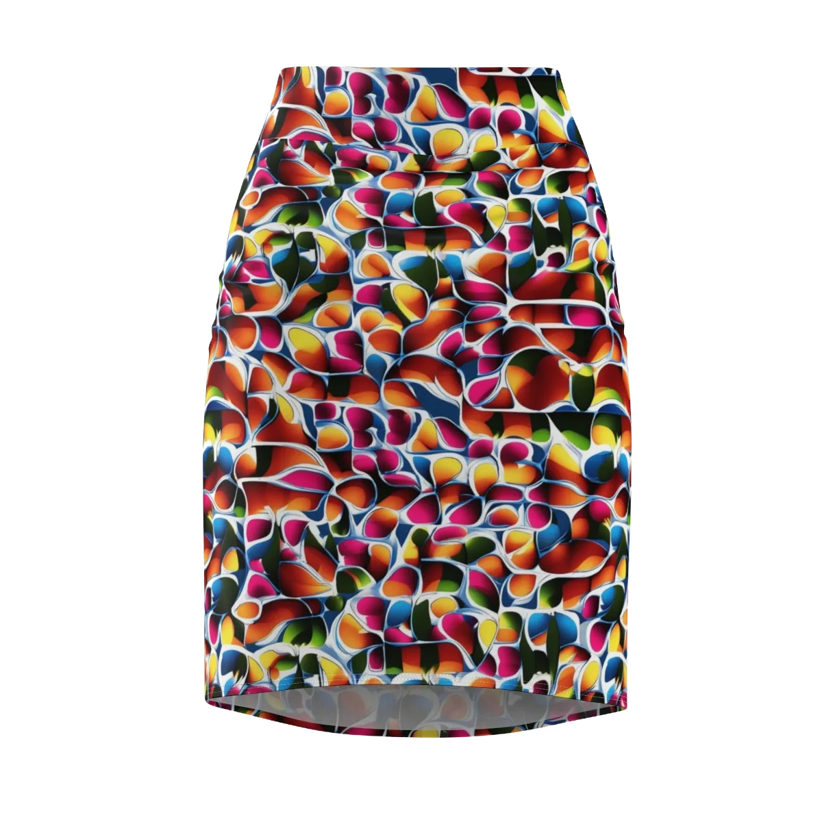 Prism Puddle on Pencil Skirt — Front