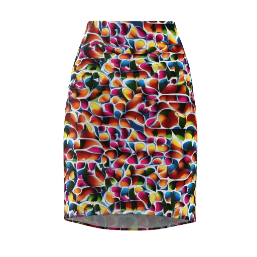 Prism Puddle on a Pencil Skirt