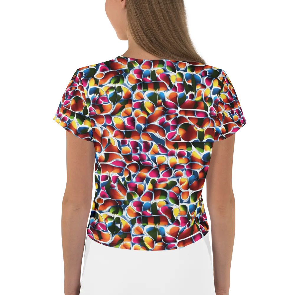 Prism Puddle on Crop Tee — Back