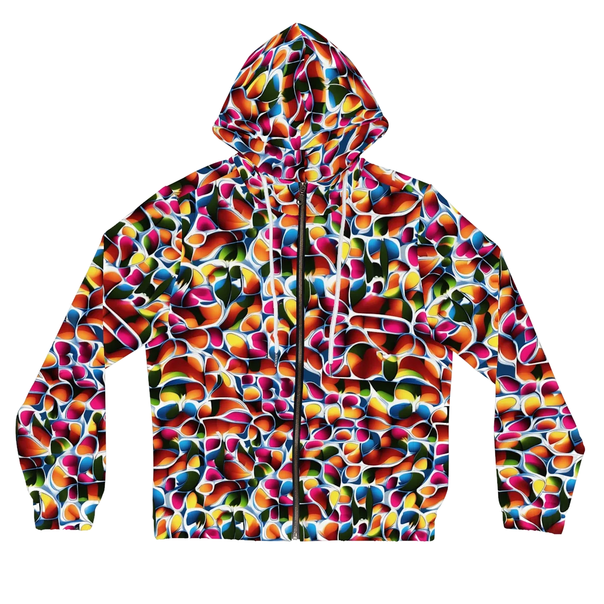 Prism Puddle on Women's Full-Zip Hoodie — Front