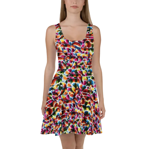 Prism Puddle on a Skater Dress