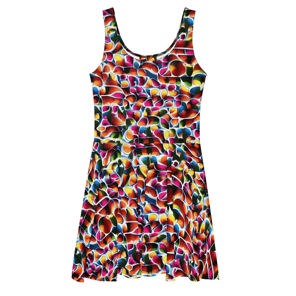 Prism Puddle on Skater Dress — Front
