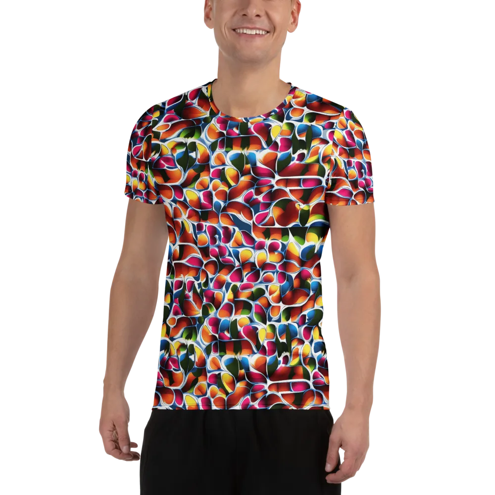 Prism Puddle on Men's Athletic T-Shirt — Front