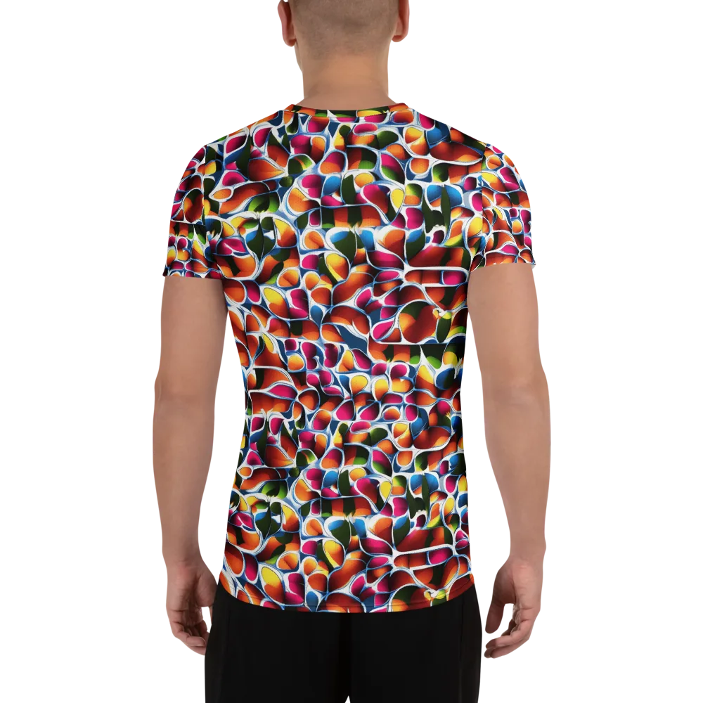 Prism Puddle on Men's Athletic T-Shirt — Back