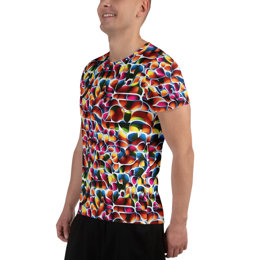 Prism Puddle on Men's Athletic T-Shirt — Left