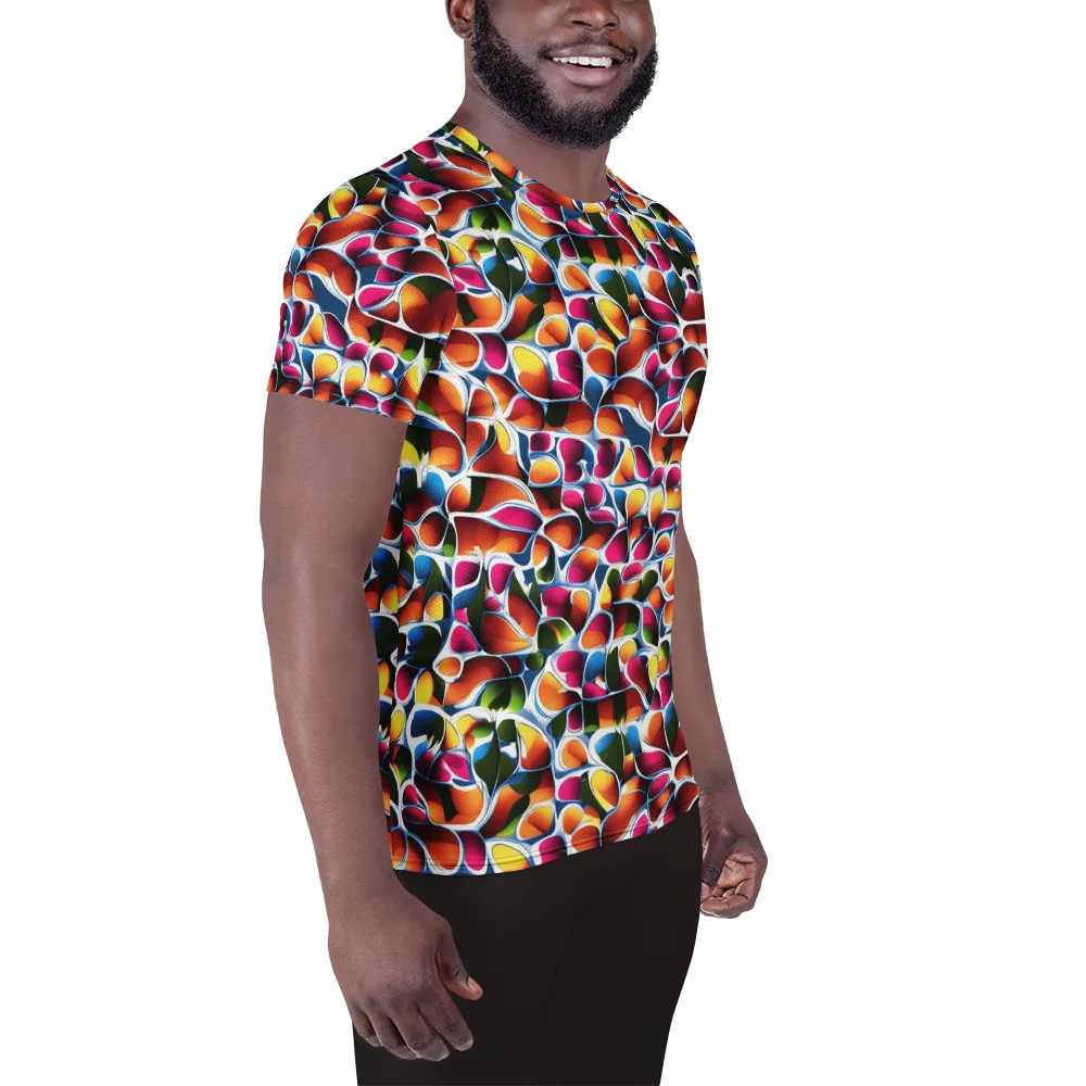 Prism Puddle on Men's Athletic T-Shirt — Right