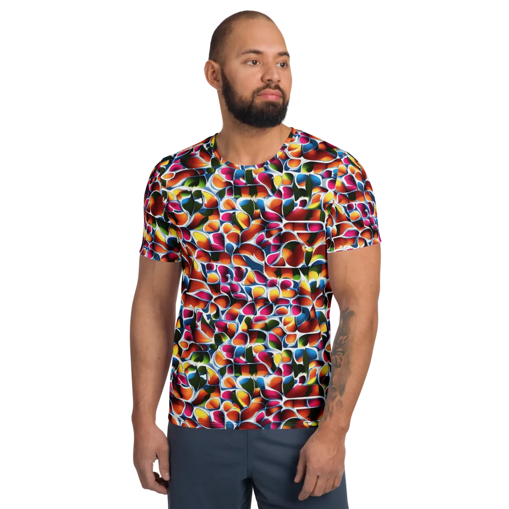 Prism Puddle on Men's Athletic T-Shirt — Front