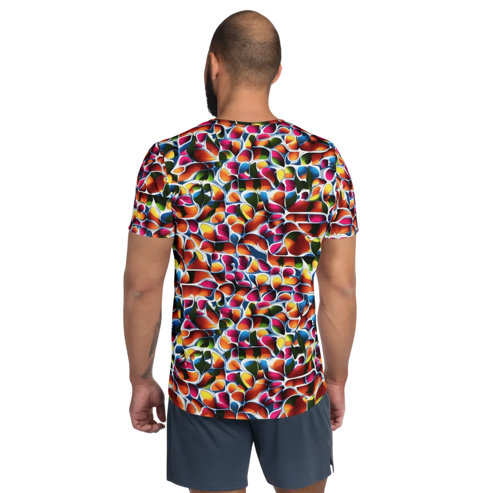 Prism Puddle on Men's Athletic T-Shirt — Back