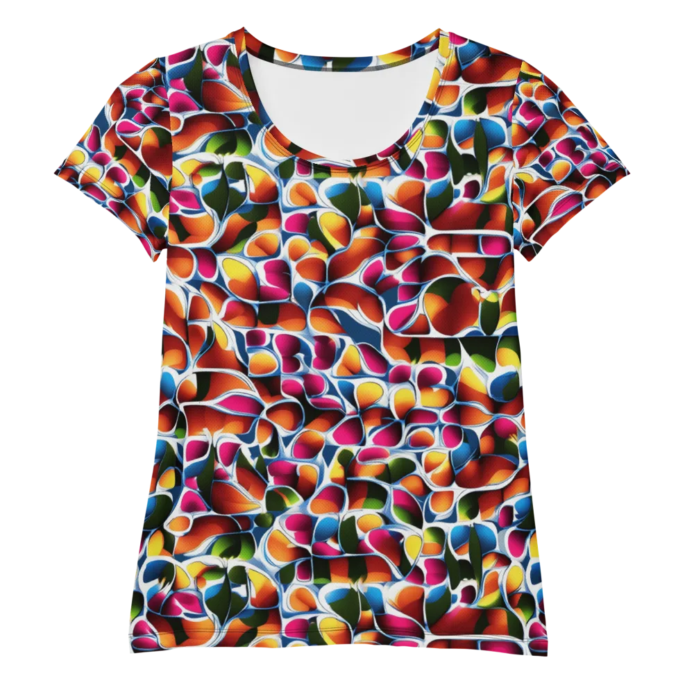 Prism Puddle on Women's Athletic T-Shirt — Front