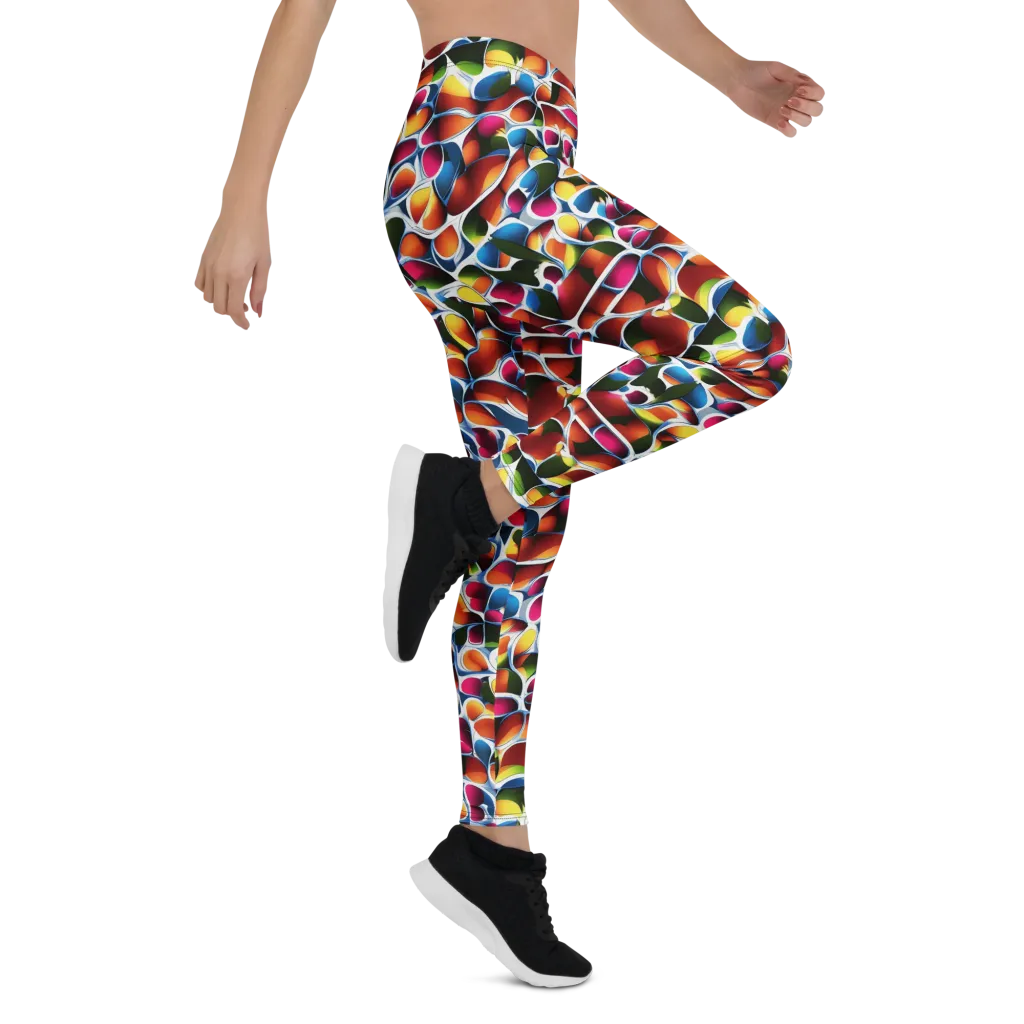 Prism Puddle on Leggings — Right