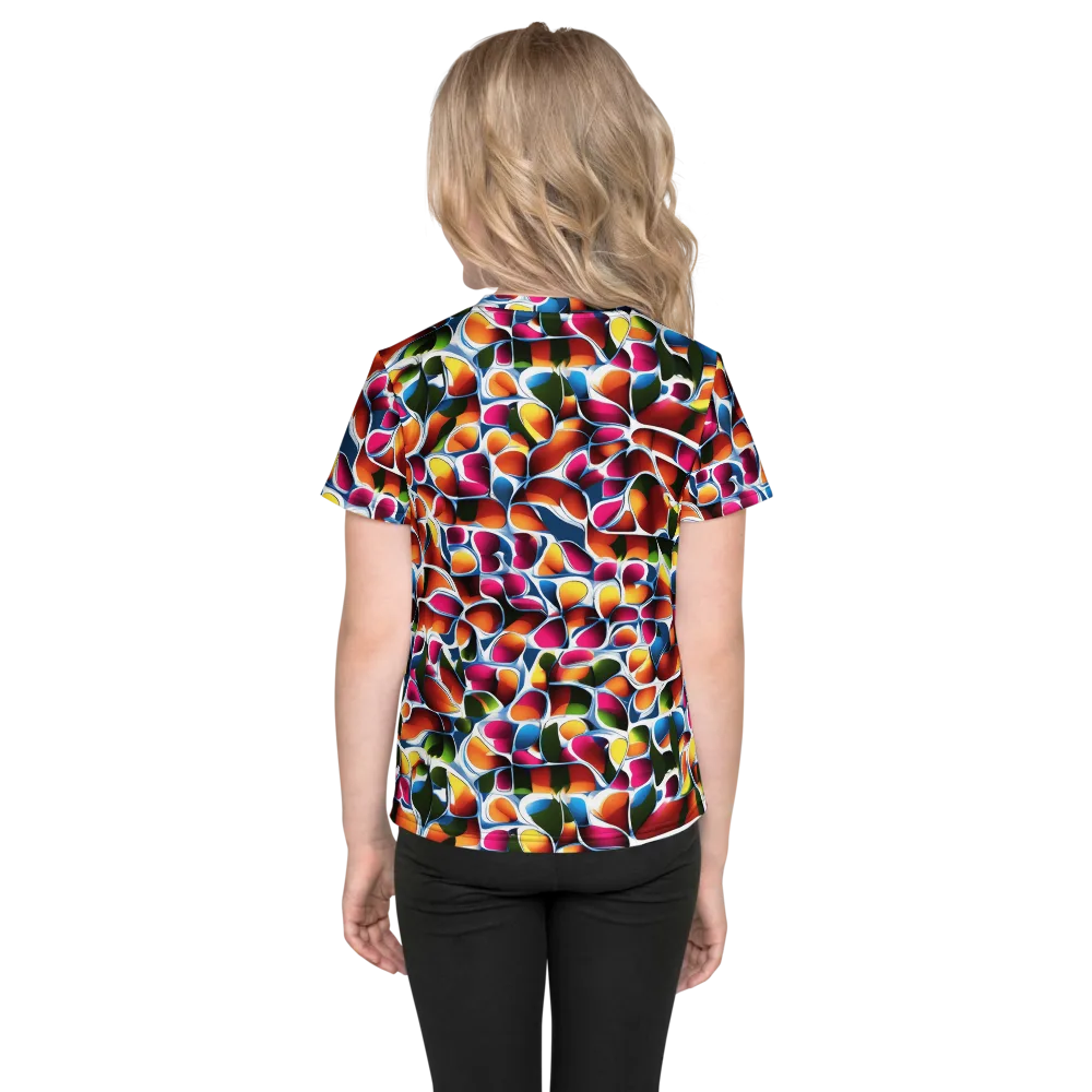 Prism Puddle on Kids Crew Neck T-Shirt — Back