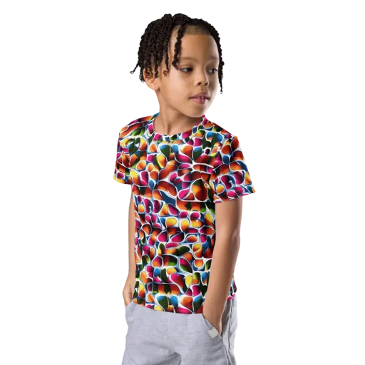 Prism Puddle on a Kids Crew Neck T-Shirt