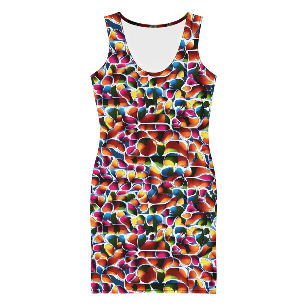 Prism Puddle on Bodycon Dress — Front