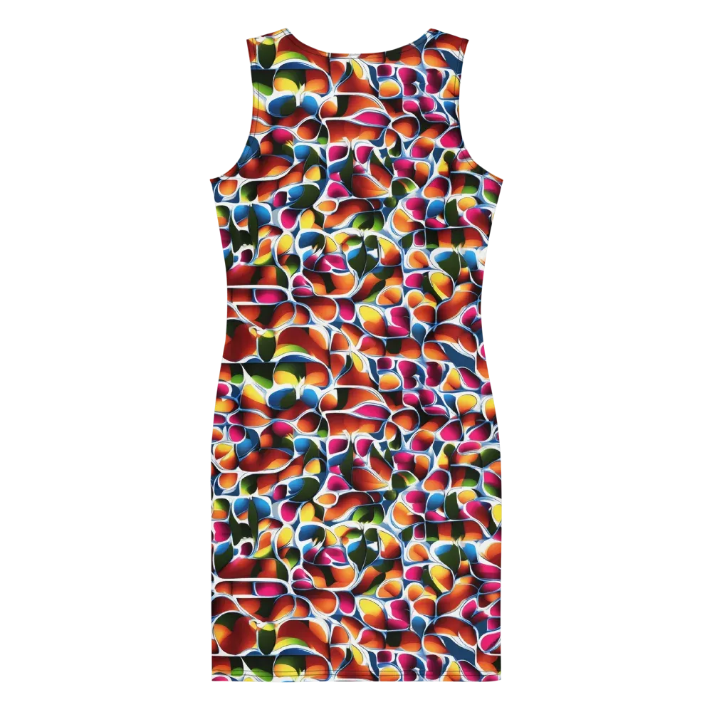 Prism Puddle on Bodycon Dress — Back