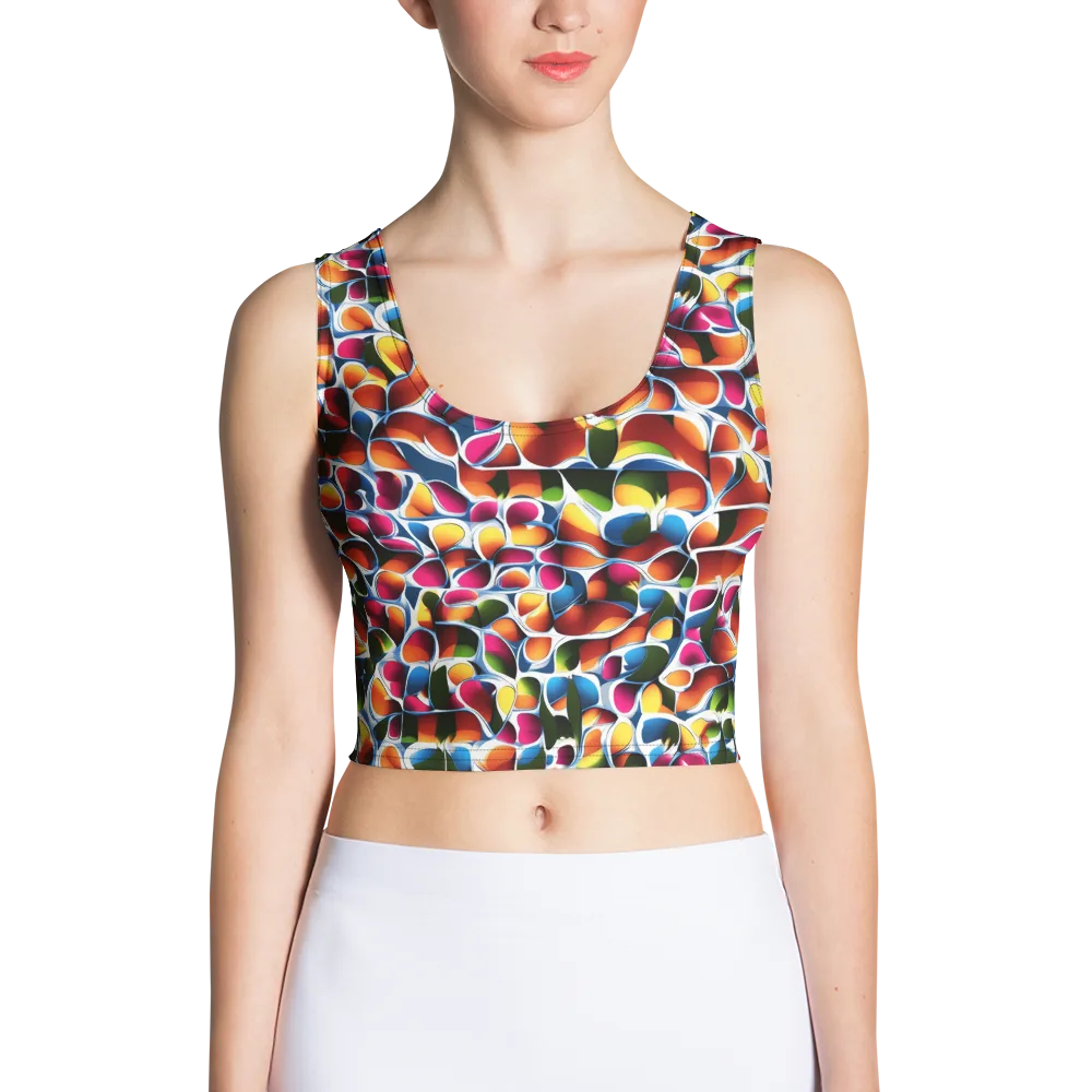 Prism Puddle on Crop Top — Front