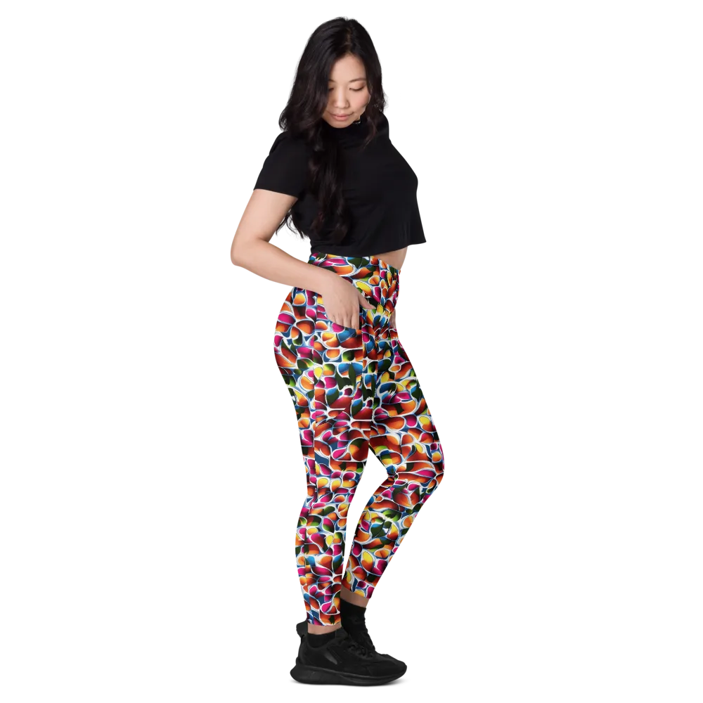 Prism Puddle on Leggings with Pockets — Right